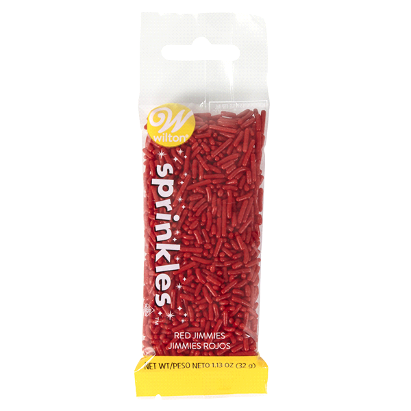 slide 1 of 1, Wilton Red Jimmie Sprinkles Pouch - Each, 1 ct