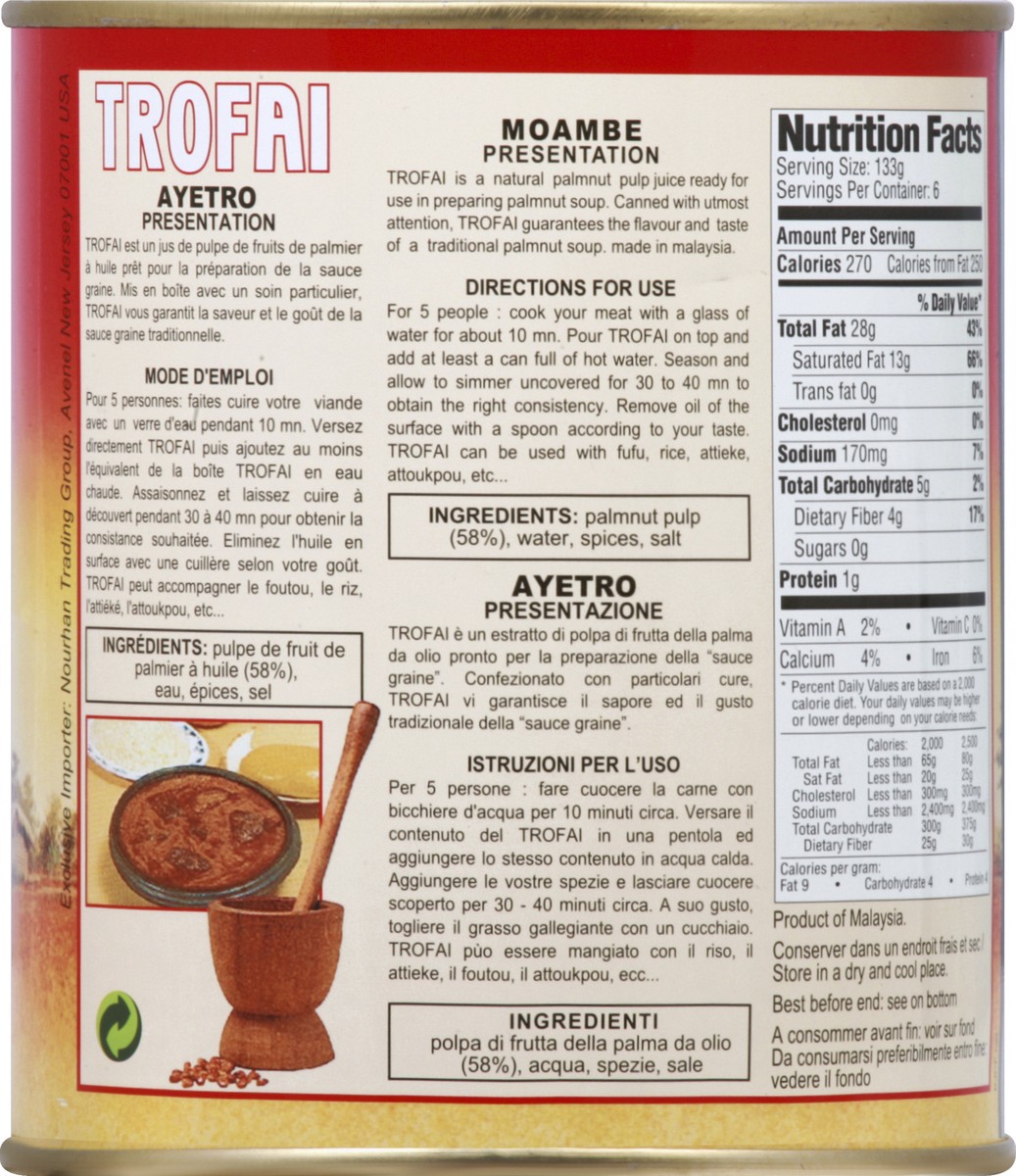 slide 6 of 6, Trofai Palmnut Concentrate 800 g, 800 g