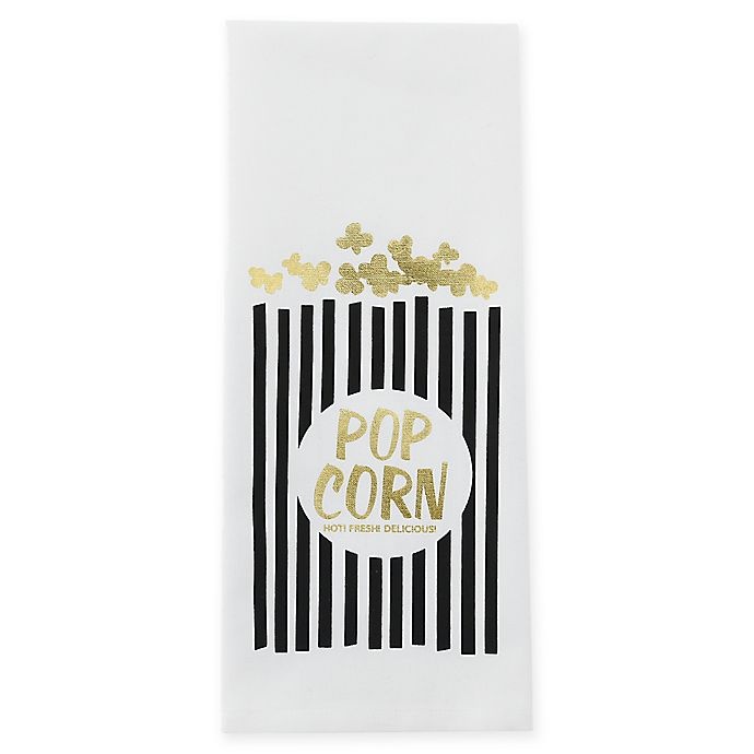 slide 1 of 1, Kate Spade New York Popcorn Flat Woven Kitchen Towel - Gold, 1 ct