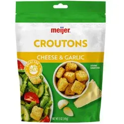 Meijer Cheese and Garlic Croutons