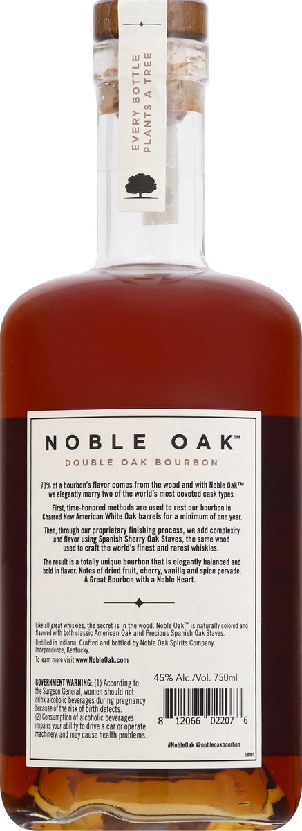 slide 4 of 10, Noble Oak Double Oak Bourbon 750 ml, 750 ml