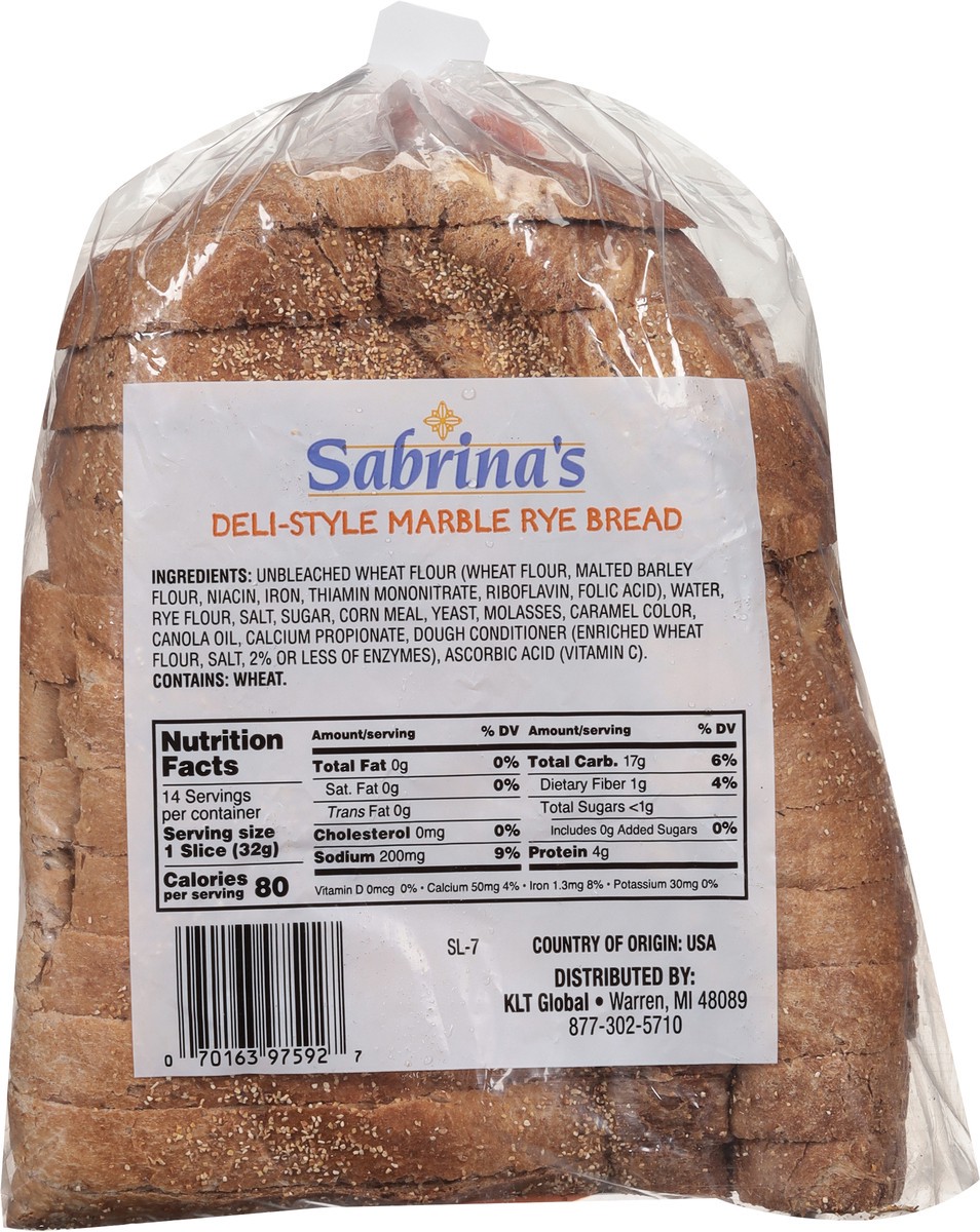 slide 4 of 9, Sabrina Bread Marbl Rye, 16 oz