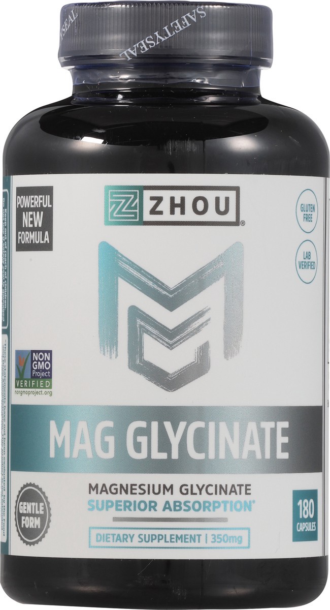 slide 7 of 9, Zhou Mag Glycinate 180 Capsules, 180 ct