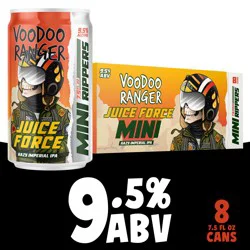 Voodoo Ranger Juice Force IPA Mini Rippers Beer, 8 Pack, 7.5 fl oz Cans