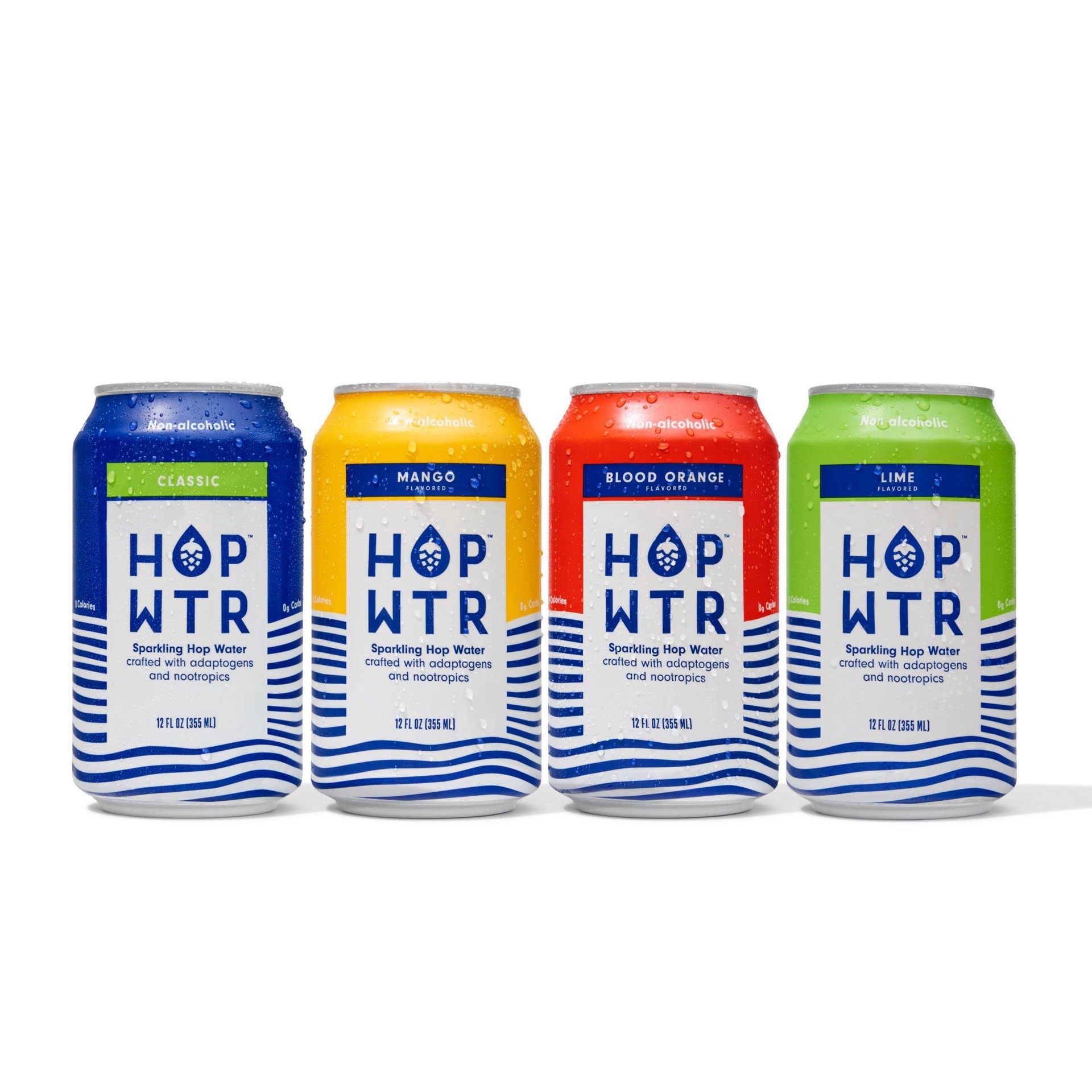 slide 5 of 9, Hop Wtr Mixed Pack Non-Alcoholic Assorted Sparkling Hop Water Mixed Pack 12 - 12 oz Cans, 12 ct; 12 oz