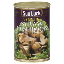 Sun Luck Straw Mushrooms, Stir-Fry, Broken