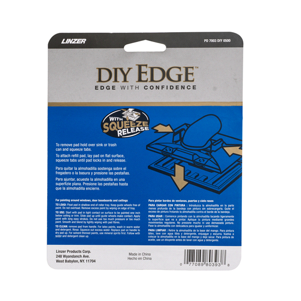 slide 3 of 5, Linzer DIY wheeled paint edger, 1 ct