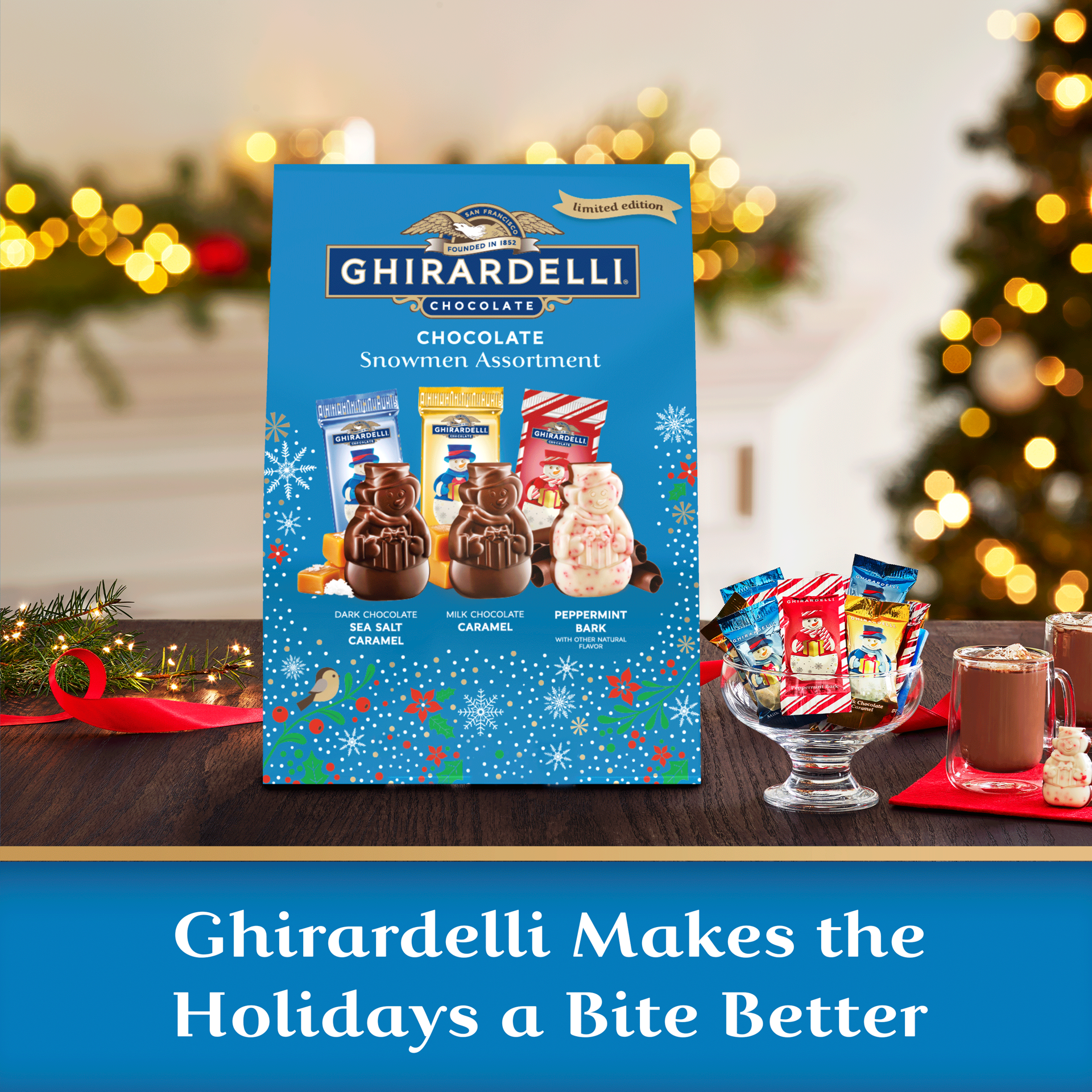 slide 8 of 8, GHIRARDELLI Chocolate Snowmen Assortment, 12.2 oz Bag, 12.2 oz