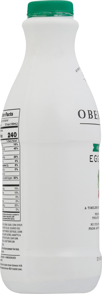 slide 6 of 14, Oberweis Classic Egg Nog 32 fl oz, 32 fl oz