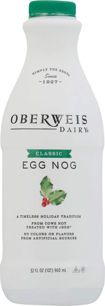 slide 9 of 14, Oberweis Classic Egg Nog 32 fl oz, 32 fl oz