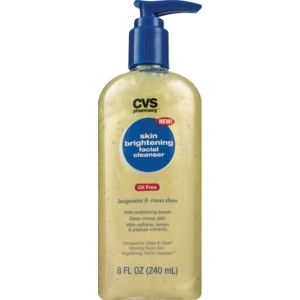 slide 1 of 1, CVS Health Skin Brightening Facial Cleanser Oil-Free, 8 fl oz