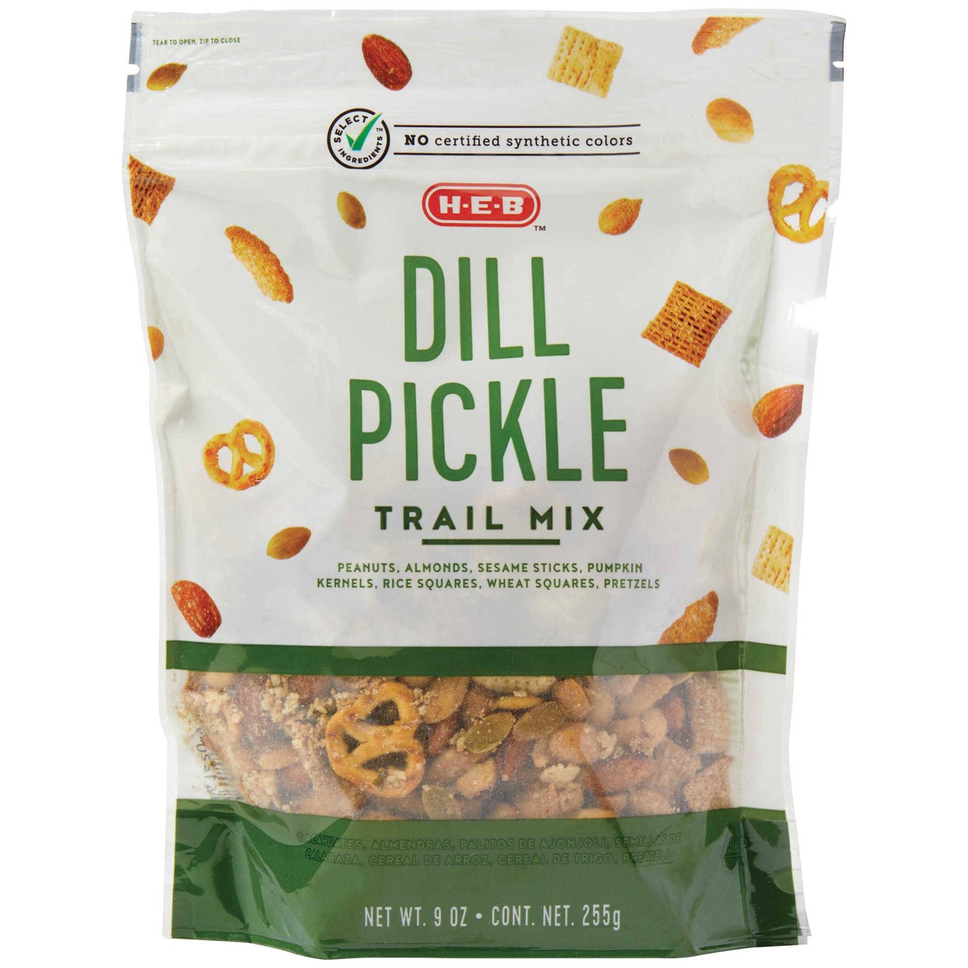 slide 1 of 1, H-E-B Dill Pickle Trail Mix, 9 oz