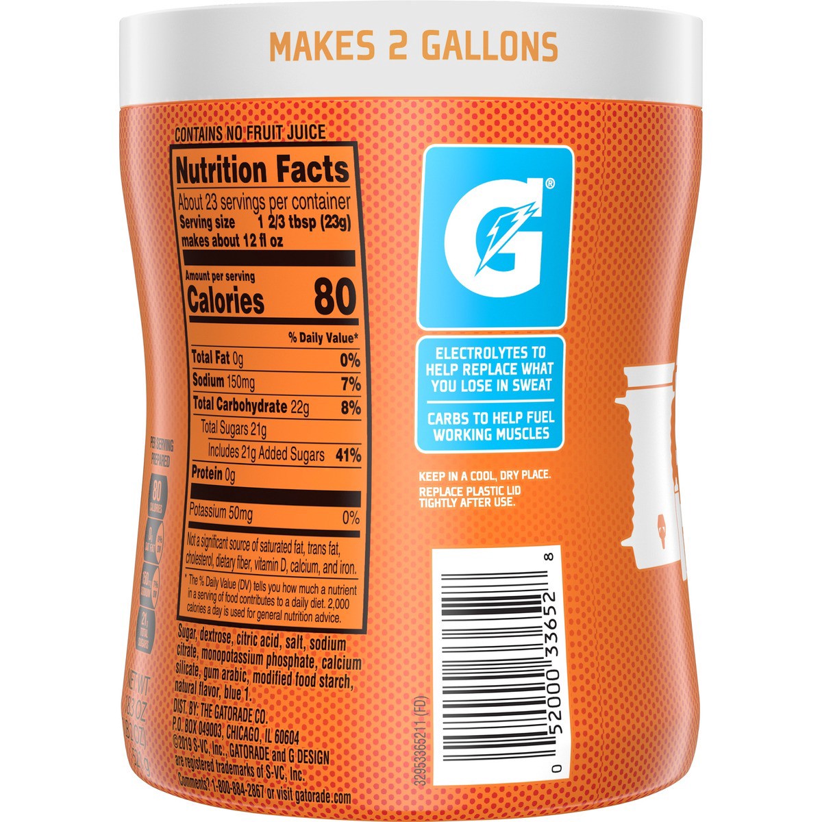 slide 4 of 6, Gatorade Powder Beverage Mix, 18.3 oz