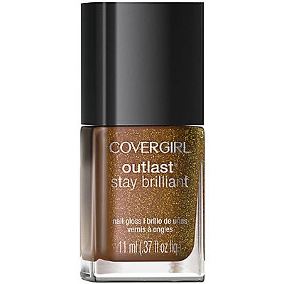 slide 1 of 1, Covergirl Outlast Stay Brilliant Nail Polish Seared Bronze, 1.1 oz