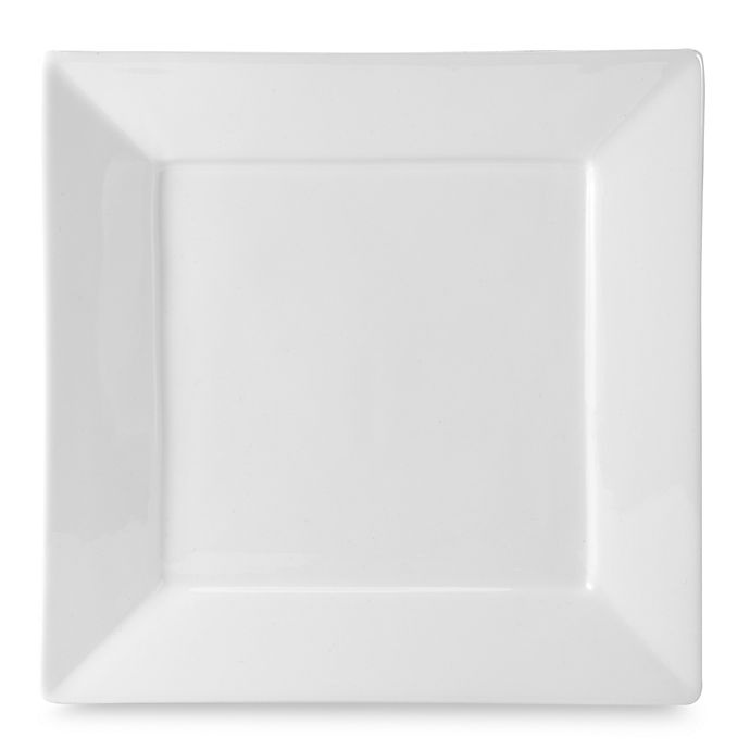 slide 1 of 1, Everyday Whiteby Fitz and Floyd Rim Square Dinner Plate, 1 ct