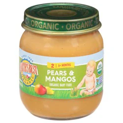 Earth's Best Organic 2 (6+ Months) Pears & Mango Baby Food 4 oz