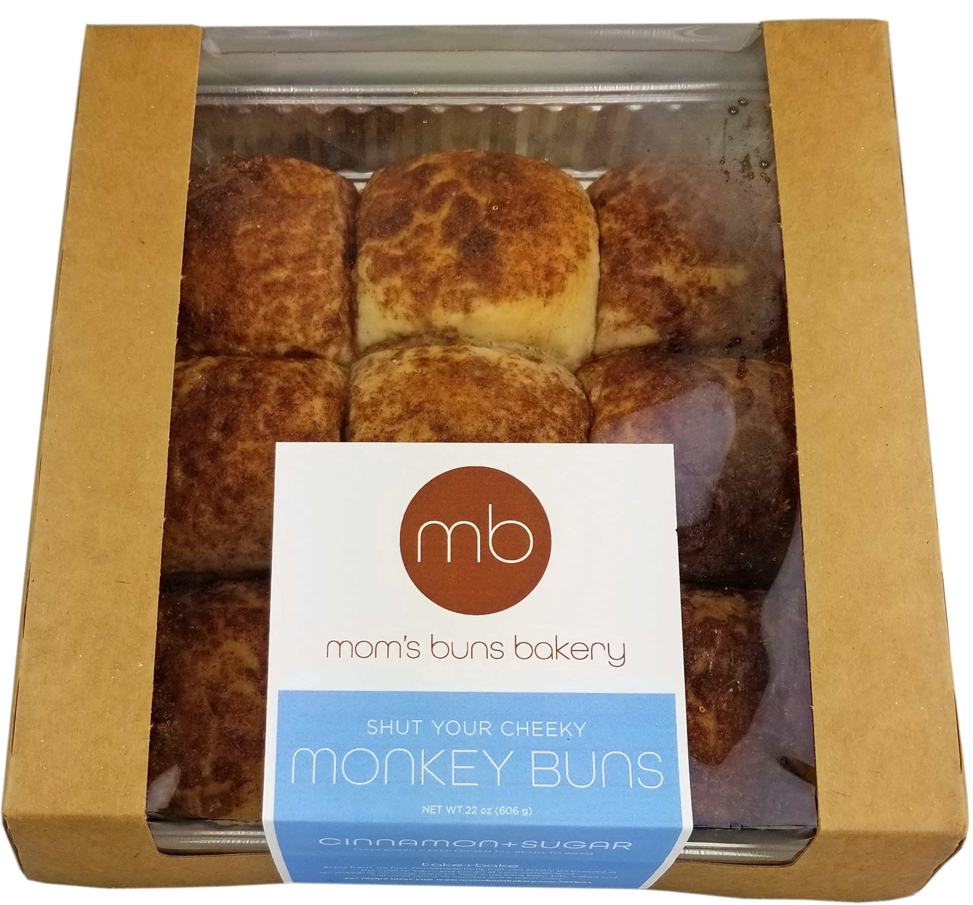 slide 1 of 1, Mom's Buns Bakery Monkey Buns, 22 oz