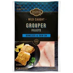 Private Selection Frozen Wild Caught Grouper Fillets
