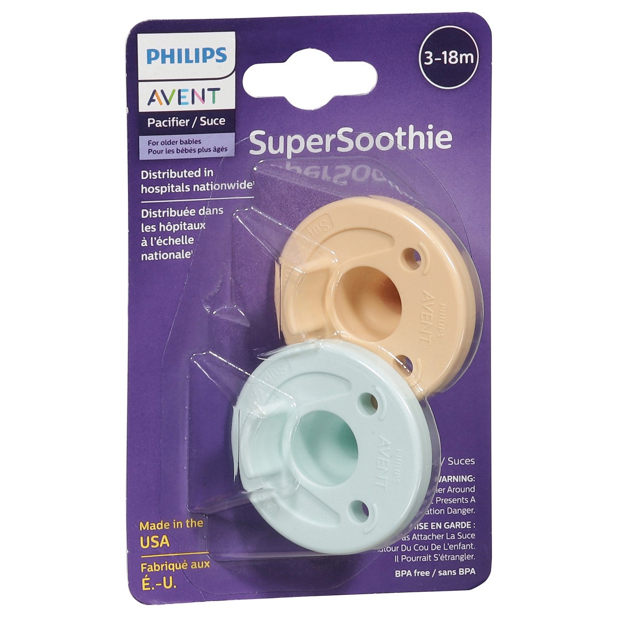 slide 7 of 11, Philips Avent 3-18m Pacifier 2 Each, 1 ct