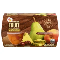 Giant Fruit Cups Mixed Fruit with Cherries in 100% Juice - 4 ct