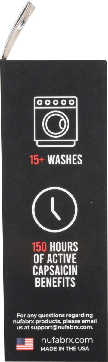 slide 10 of 13, Nufabrx Black Medicine Infused Ankle Sleeve One Size Fits Most 1 ea, 1 ct