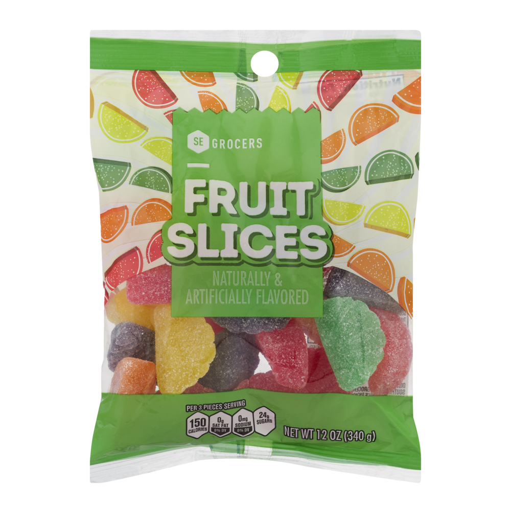 slide 1 of 1, SE Grocers Fruit Slices, 12 oz