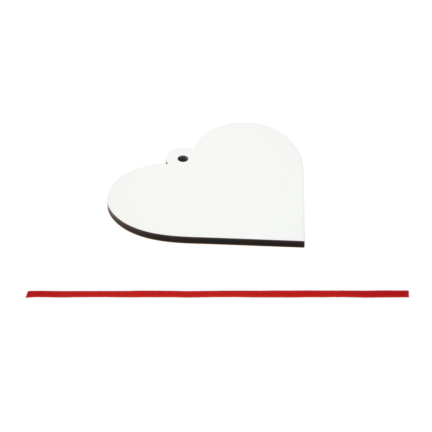 slide 2 of 2, 3.5" Heart Hardboard Sublimation Ornaments, 5ct. By Make Market, 5 ct