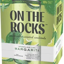 On The Rocks Sparkling Lime Margarita 4 - 12 fl oz Cans