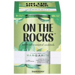On The Rocks Sparkling Lime Margarita 4 - 12 fl oz Cans