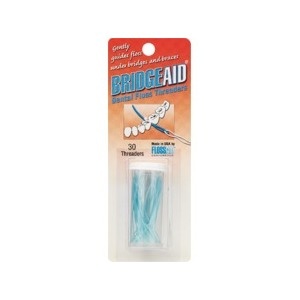 slide 1 of 1, Bridge Aid Dental Floss Threaders, 30 ct