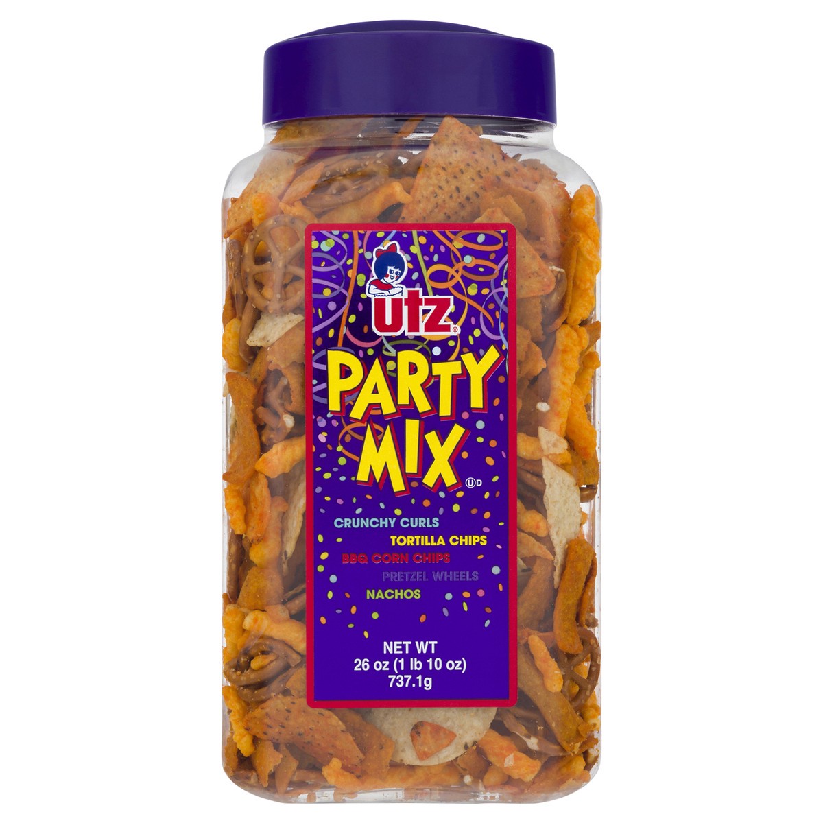 slide 6 of 11, Utz 26 oz Utz Party Mix Barrel, 26 oz