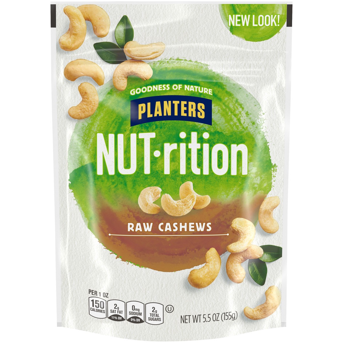 slide 1 of 5, Planters NUT-rition Raw Cashews, 5.5 oz Bag, 5.5 oz