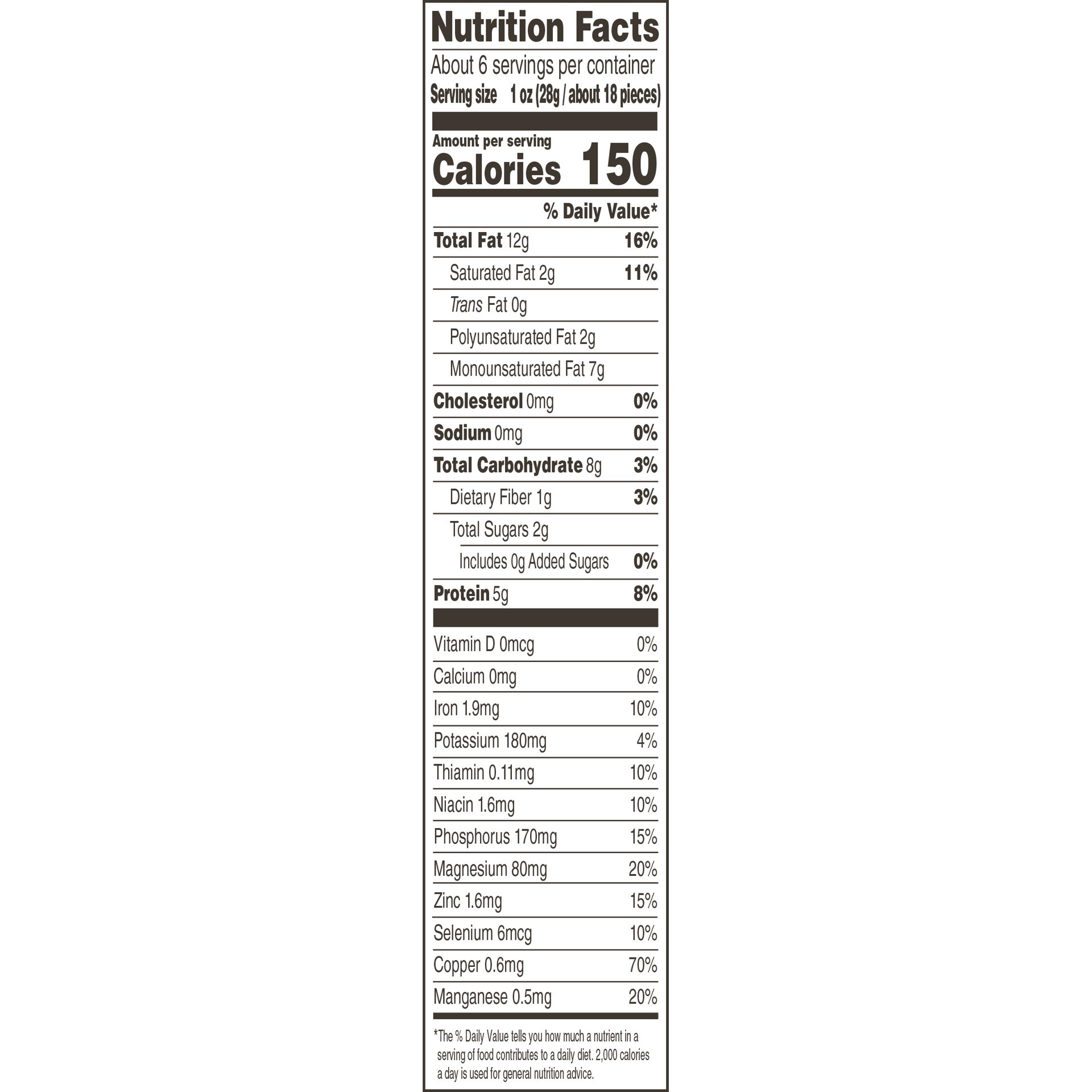 slide 3 of 5, Planters NUT-rition Raw Cashews, 5.5 oz Bag, 5.5 oz