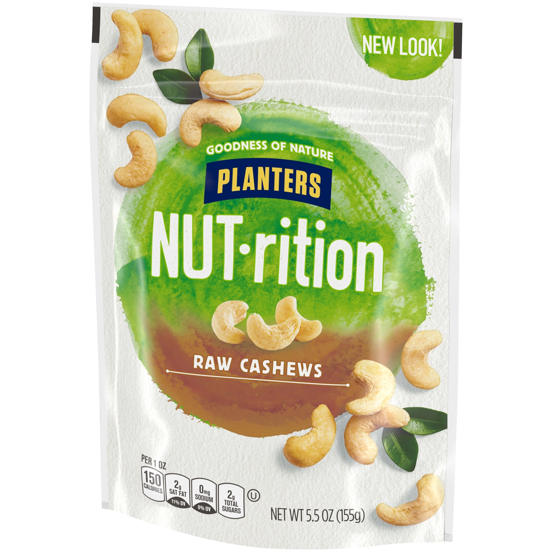 slide 4 of 5, Planters NUT-rition Raw Cashews, 5.5 oz Bag, 5.5 oz