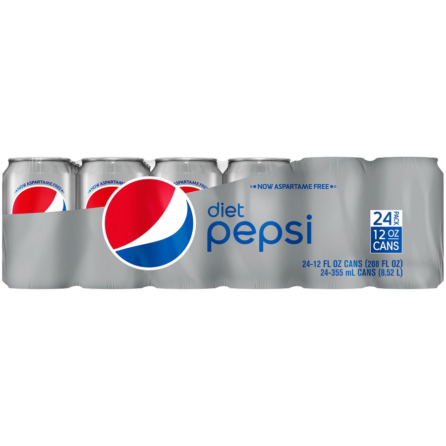 slide 1 of 1, Diet Pepsi - 24 ct; 12 fl oz, 24 ct; 12 fl oz