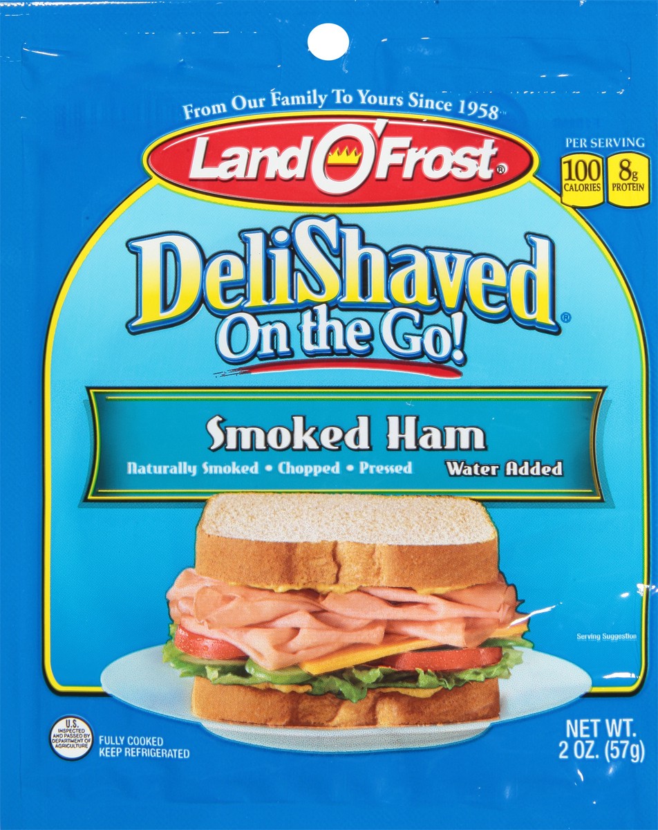 slide 8 of 13, Land O' Frost DeliShaved Smoked Ham 2 oz, 2 oz