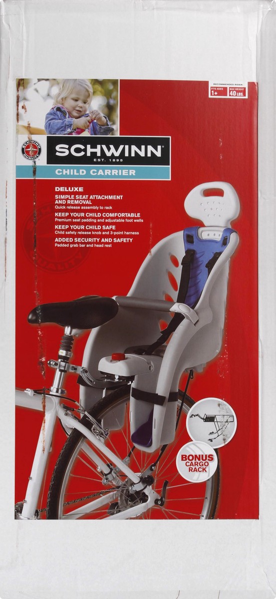 slide 4 of 11, Schwinn Deluxe Child Carrier, 1 ct