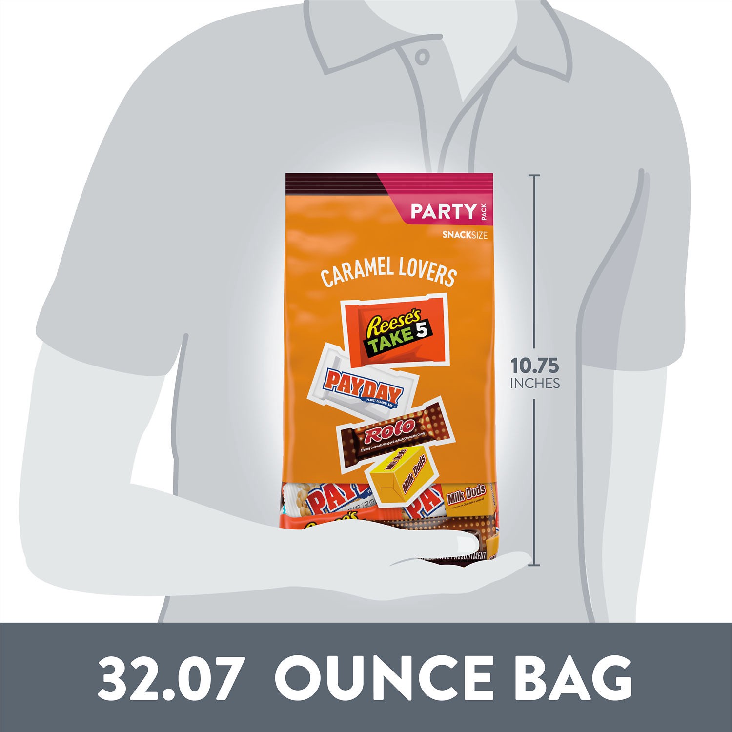 slide 8 of 9, Hershey's Assortment Assortment Candy Snack Size Party Pack 32.07 oz, 32.07 oz