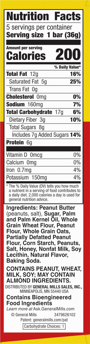 slide 10 of 13, Nature Valley Wafer Bars, Peanut Butter, Snack Bars, 1.3 oz, 5 ct, 5 ct