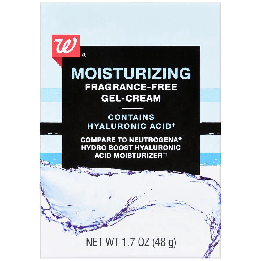 slide 1 of 5, Walgreens Beauty Moisturizing Fragrance Free Gel Cream, 1.7 oz