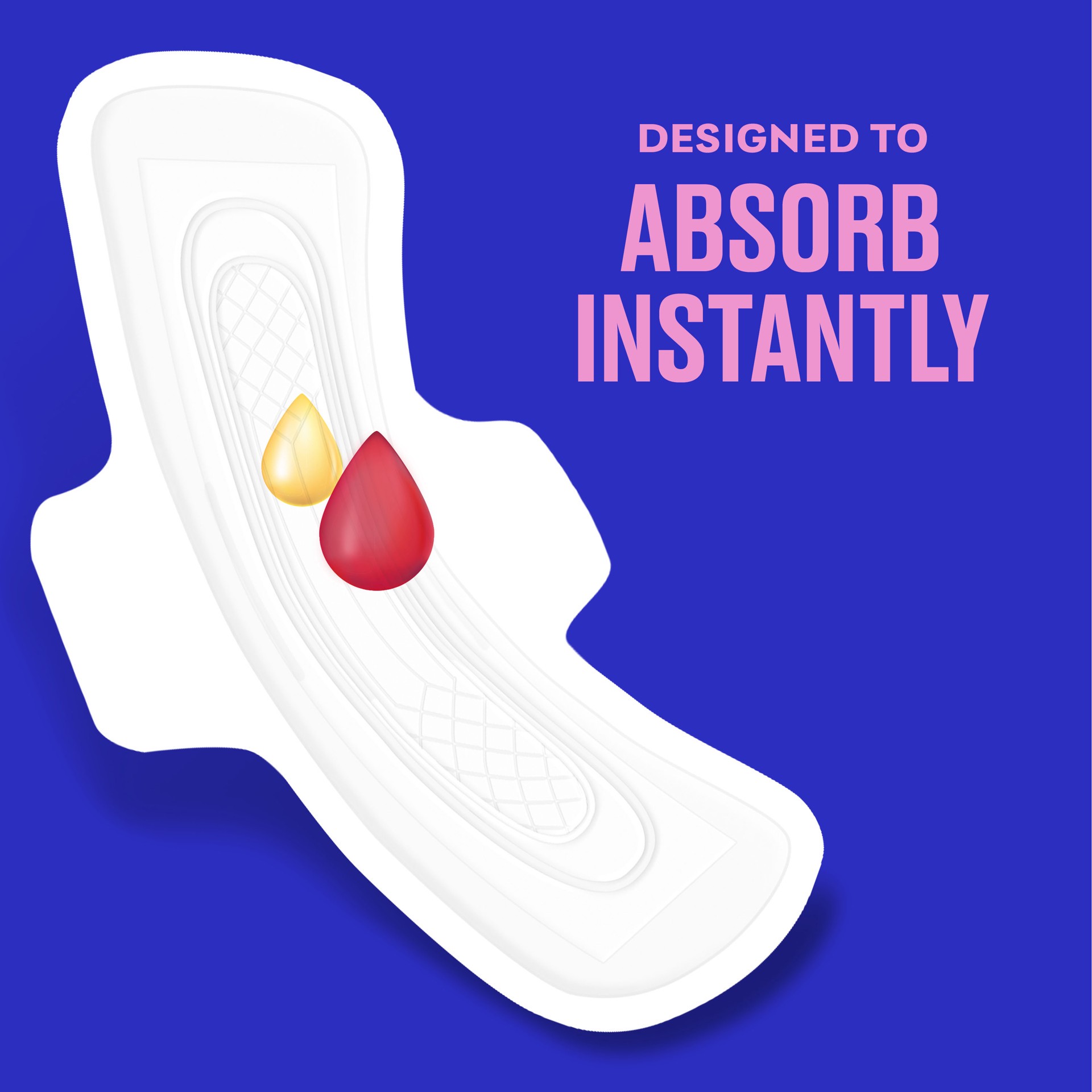 slide 7 of 9, CAREFREE Maxi Pads, Overnight With Wings, 28ct, 28 ct