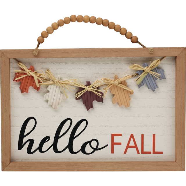 slide 1 of 1, Cvs,Harvest Hanging Sign Hello Fall,10.23Oz,1Pc,11.8*0.6*8¿, 1 oz