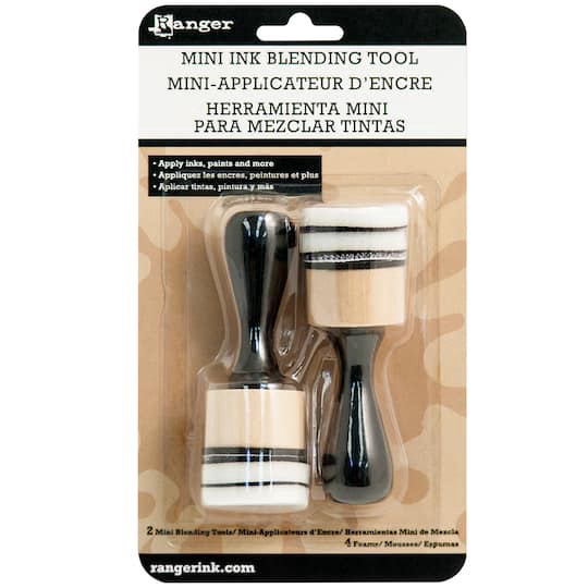 slide 1 of 4, Mini Ink Blending Tool-Black, White 1", 1 in