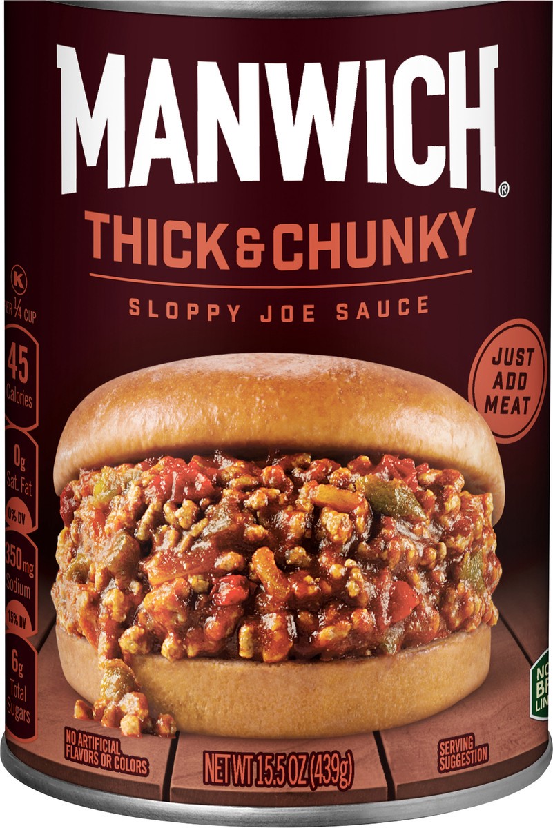 slide 2 of 2, Manwich Thick & Chunky Sloppy Joe Sauce 15.5 oz, 15.5 oz