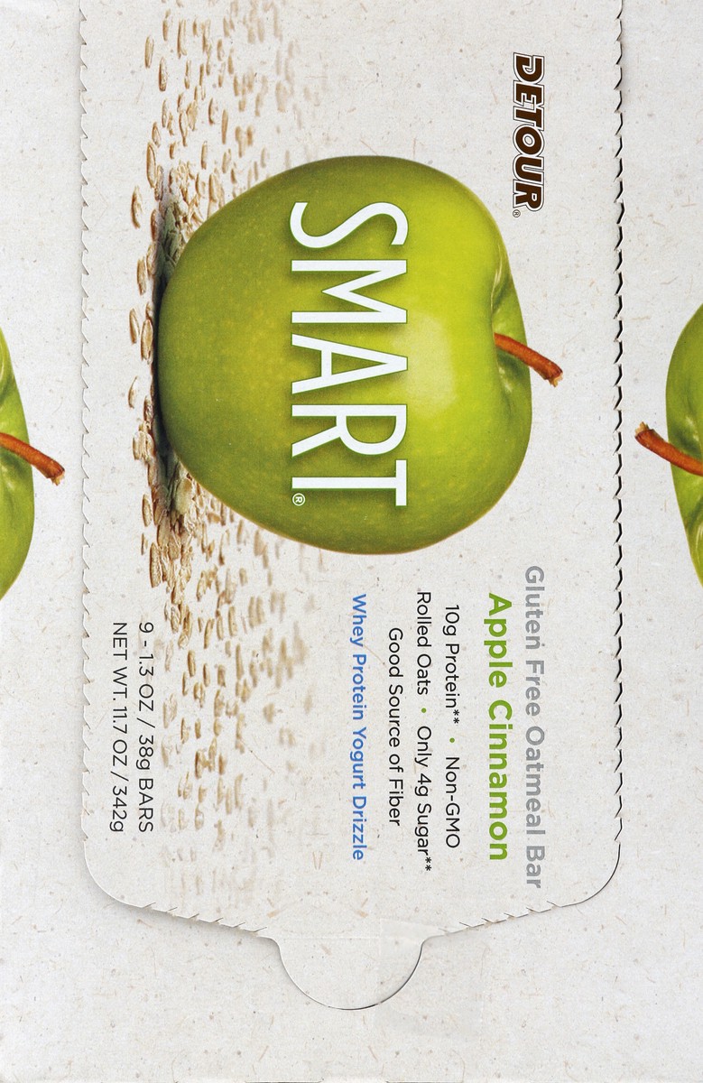 slide 6 of 6, Detour Smart Apple Cinnamon Whole Grain Oatmeal Bar, 1.3 oz