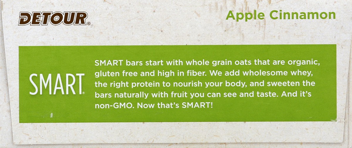 slide 5 of 6, Detour Smart Apple Cinnamon Whole Grain Oatmeal Bar, 1.3 oz