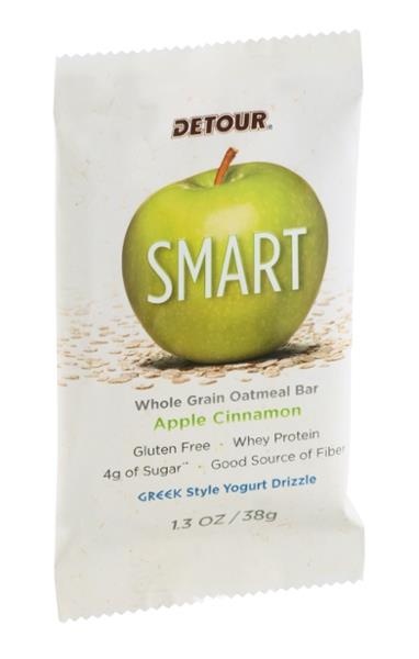 slide 1 of 6, Detour Smart Apple Cinnamon Whole Grain Oatmeal Bar, 1.3 oz