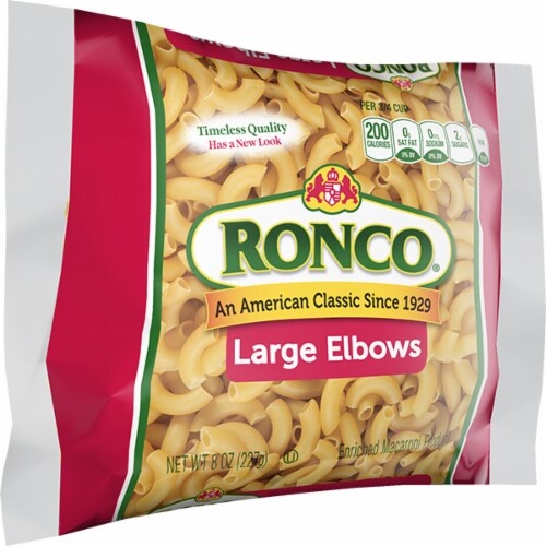 slide 1 of 1, Ronco Large Elbows Macaroni, 8 oz