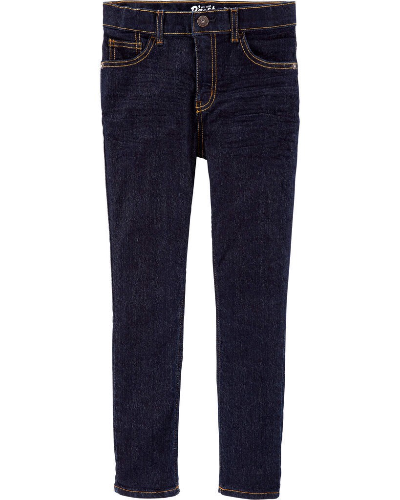 slide 3 of 4, Oshkosh Kid Dark Wash Skinny-Leg Jeans True Rinse 5R, 1 ct