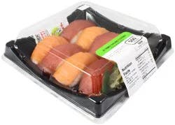 Yummi Sushi Jumbo Tuna and Salmon Nigiri Combo 8 Piece - 12.5 oz